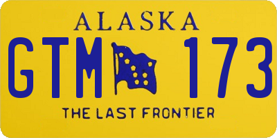 AK license plate GTM173