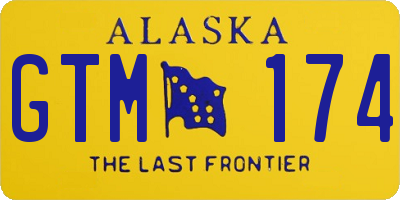 AK license plate GTM174