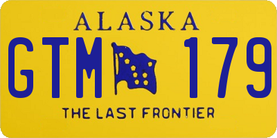 AK license plate GTM179