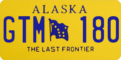 AK license plate GTM180