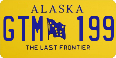 AK license plate GTM199