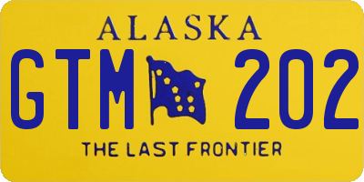AK license plate GTM202