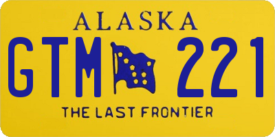 AK license plate GTM221