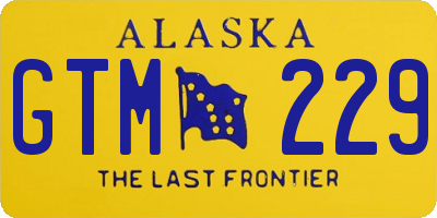 AK license plate GTM229