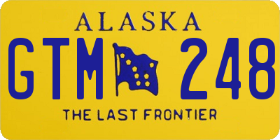 AK license plate GTM248