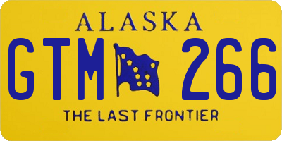 AK license plate GTM266