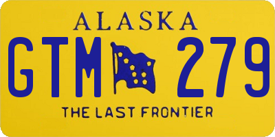 AK license plate GTM279