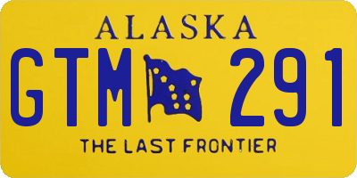 AK license plate GTM291