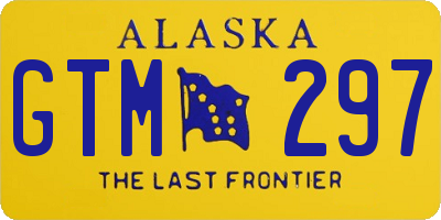AK license plate GTM297