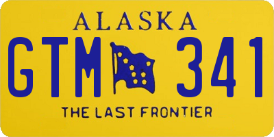 AK license plate GTM341