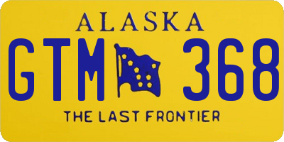 AK license plate GTM368