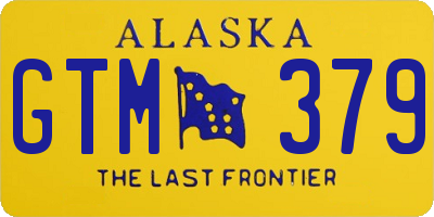 AK license plate GTM379