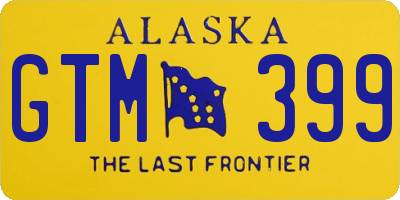 AK license plate GTM399