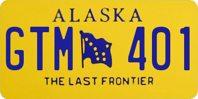 AK license plate GTM401