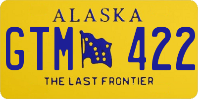 AK license plate GTM422