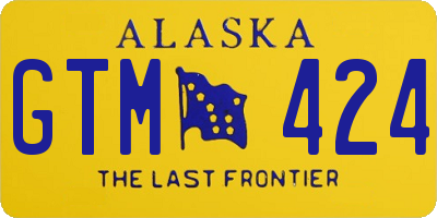 AK license plate GTM424