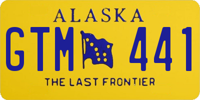 AK license plate GTM441
