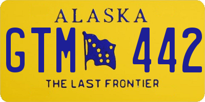 AK license plate GTM442