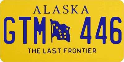 AK license plate GTM446