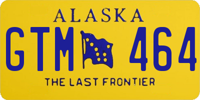 AK license plate GTM464