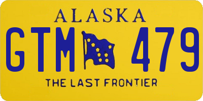 AK license plate GTM479