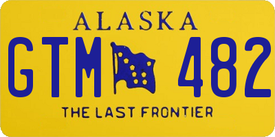 AK license plate GTM482