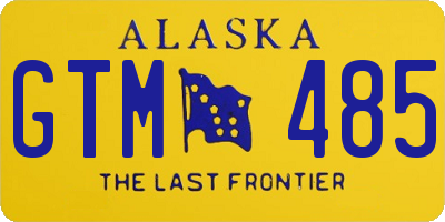 AK license plate GTM485