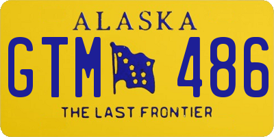 AK license plate GTM486