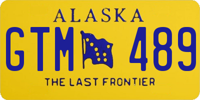AK license plate GTM489