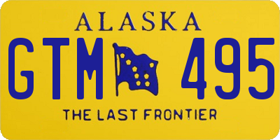 AK license plate GTM495