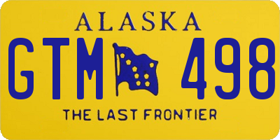 AK license plate GTM498