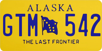 AK license plate GTM542