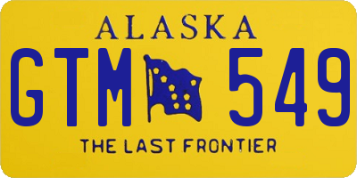AK license plate GTM549