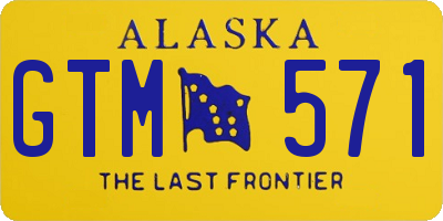 AK license plate GTM571