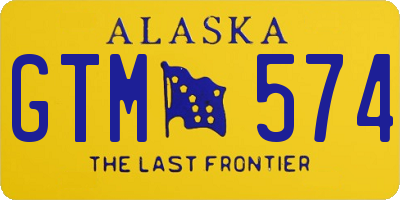 AK license plate GTM574