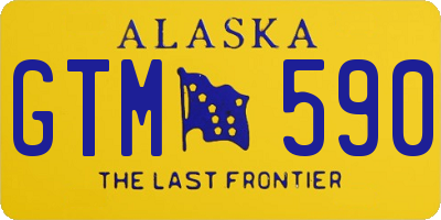 AK license plate GTM590