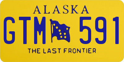 AK license plate GTM591