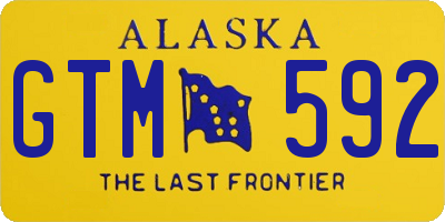 AK license plate GTM592