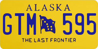 AK license plate GTM595
