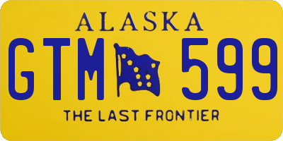 AK license plate GTM599