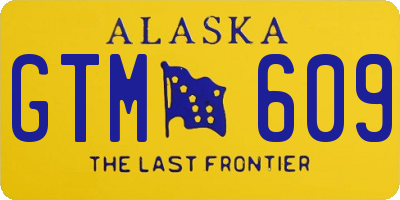 AK license plate GTM609