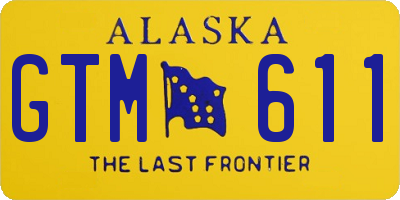 AK license plate GTM611