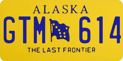 AK license plate GTM614