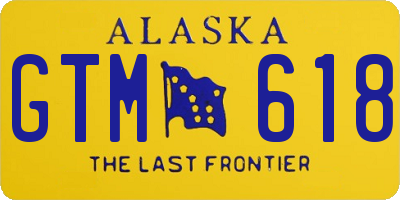 AK license plate GTM618