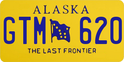 AK license plate GTM620