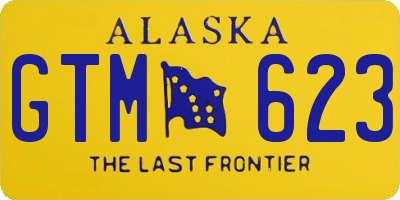 AK license plate GTM623