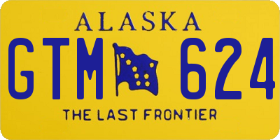 AK license plate GTM624