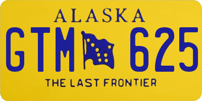 AK license plate GTM625