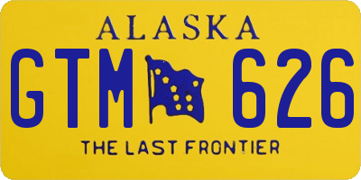 AK license plate GTM626