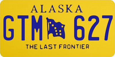 AK license plate GTM627